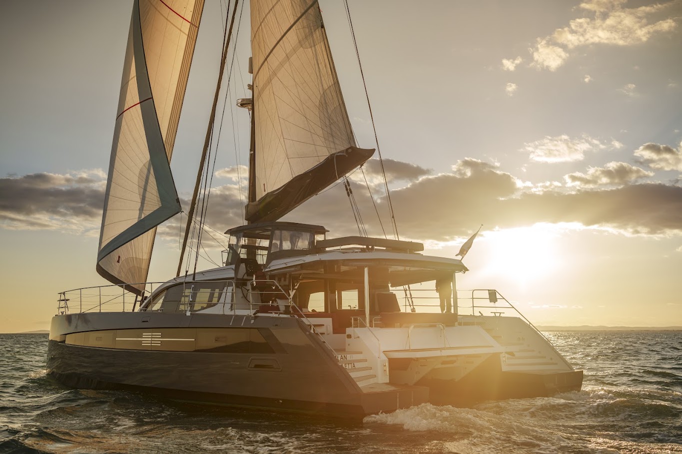 Mymlan Catamaran deck area